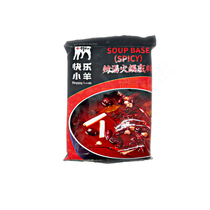 HAPPY LAMB  Hot Pot Soup Base (Spicy)  快樂小羊辣湯火鍋底料