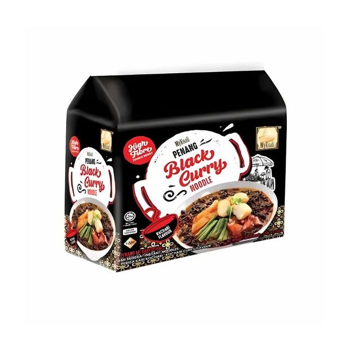  MYKUALI Penang Black Curry Noodle 110g 檳城黑咖喱麵