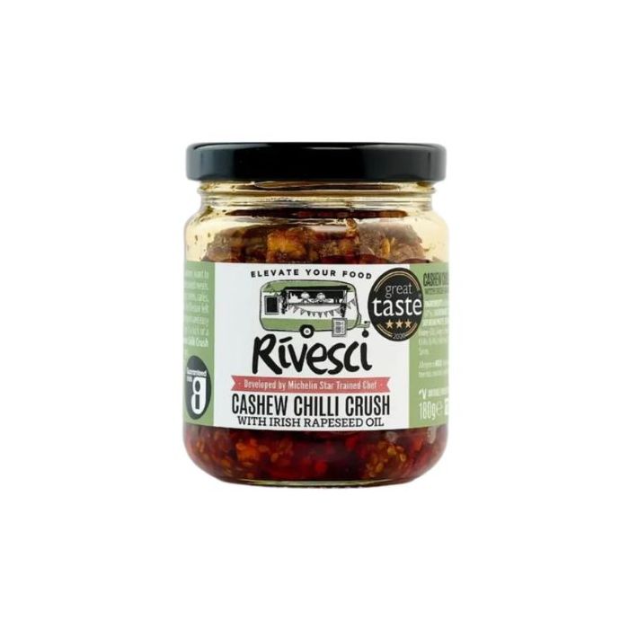 RIVESCI Cashew Chilli Crush 180g  腰果辣椒醬油
