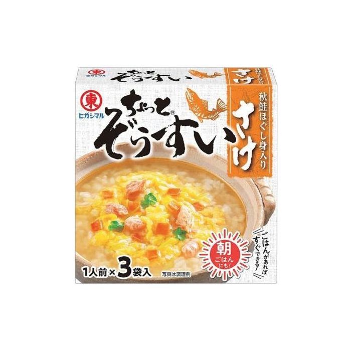 HIGASHIMARU Chotto Zosui Sake Powdered Seasoning For Rice Porridge 24g (Powdered Seasoning for Rice Porridge with Salmon)