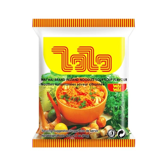 WAIWAI Instant Noodle Sour Soup Flavour 80g 冬蔭湯味即食麵