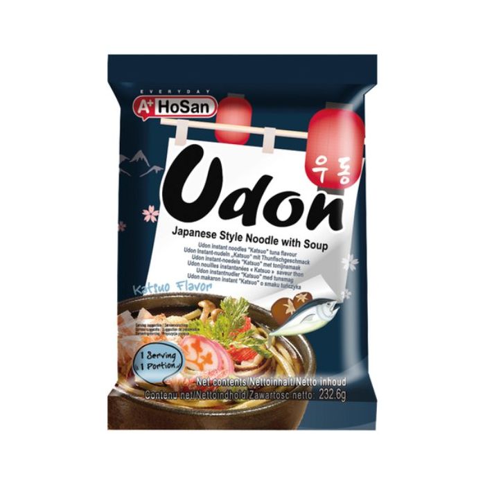 A+ Fresh Udon with Soup Base in Pack (Katsuo Flavour) 232.6g 韩式鲣鱼味乌冬