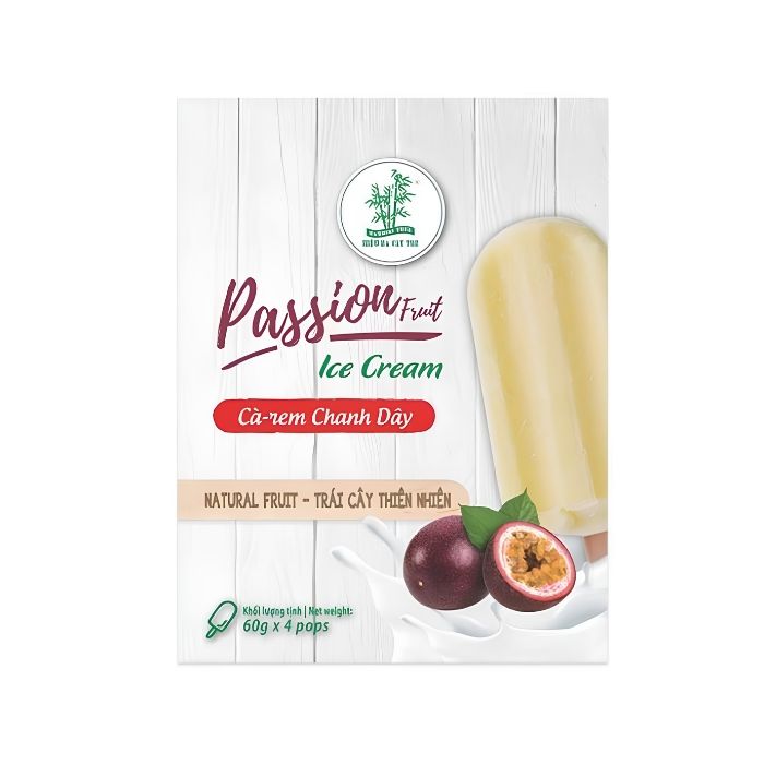[FROZEN] [MULTIPACK] BAMBOOTREE Ice Bar Passion Fruit 60gX4
