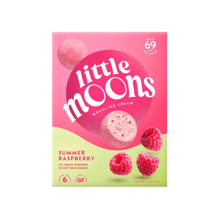 [FROZEN] Little Moons Mochi Ice Cream Raspberry Flavour 192g