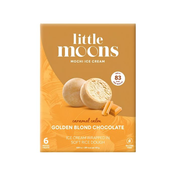 [FROZEN] Little Moons Mochi Ice Cream Golden Blond Chocolate 192g