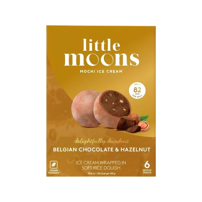 [FROZEN] Little Moons Mochi Ice Cream Chocolate & Hazelnut 192g