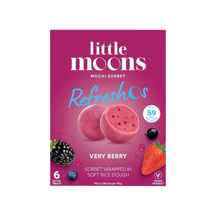 [FROZEN] Little Moons Mochi Ice Cream Berry Flavour 192g