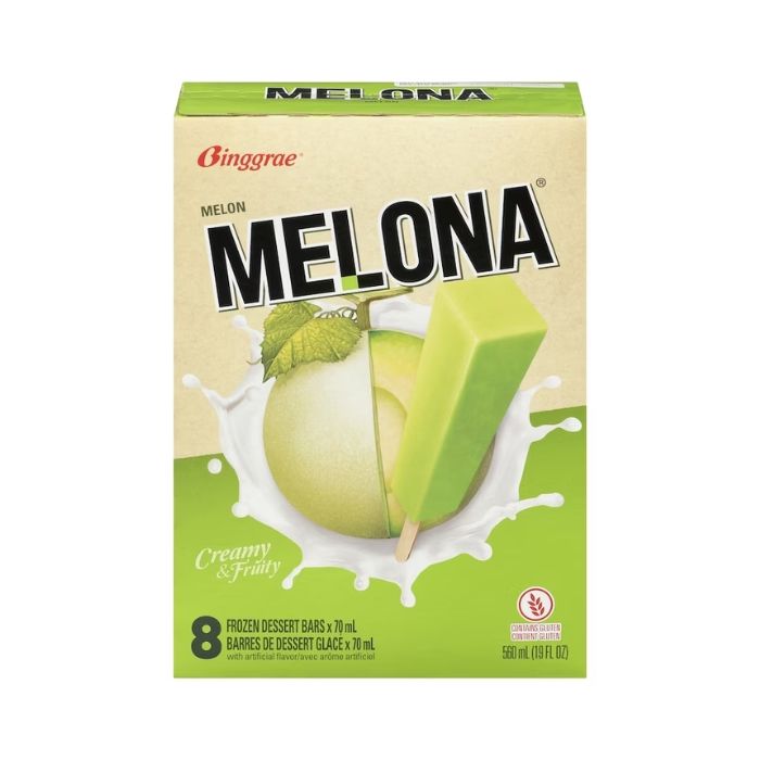 [FROZEN] [MULTIPACK] Melona Ice Bar Melon Flavour 560g (8x70g)