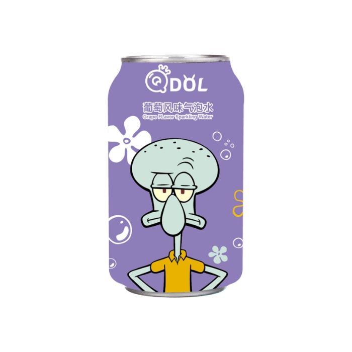 QDOL Grape Flavour Sparkling Water 330ml 寶可夢葡萄风味气泡水