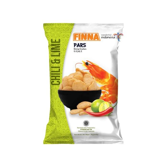 Finna Pars Shrimp Crackers Chilli Lime Flavour 70g 