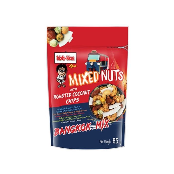 KohKae Bangkok Mixed Nuts With Roasted Coconut Chips 85g 
