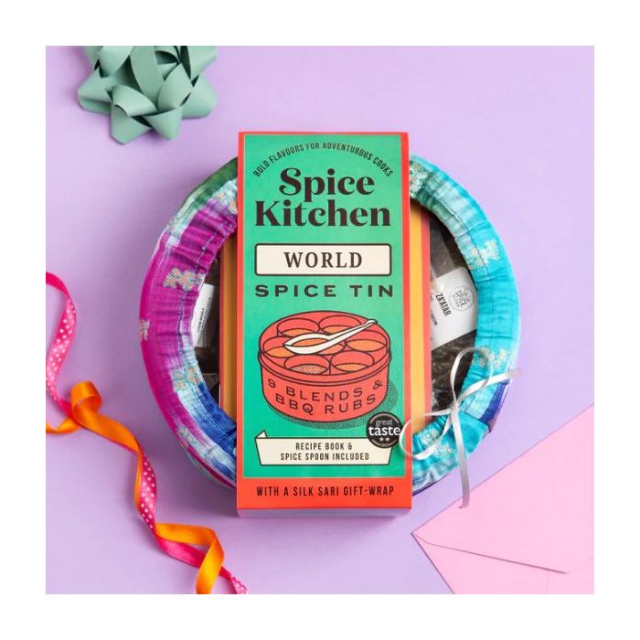 SPICE KITCHEN Gift Wrapped Spice Tin (World Spice Blends) 180g 