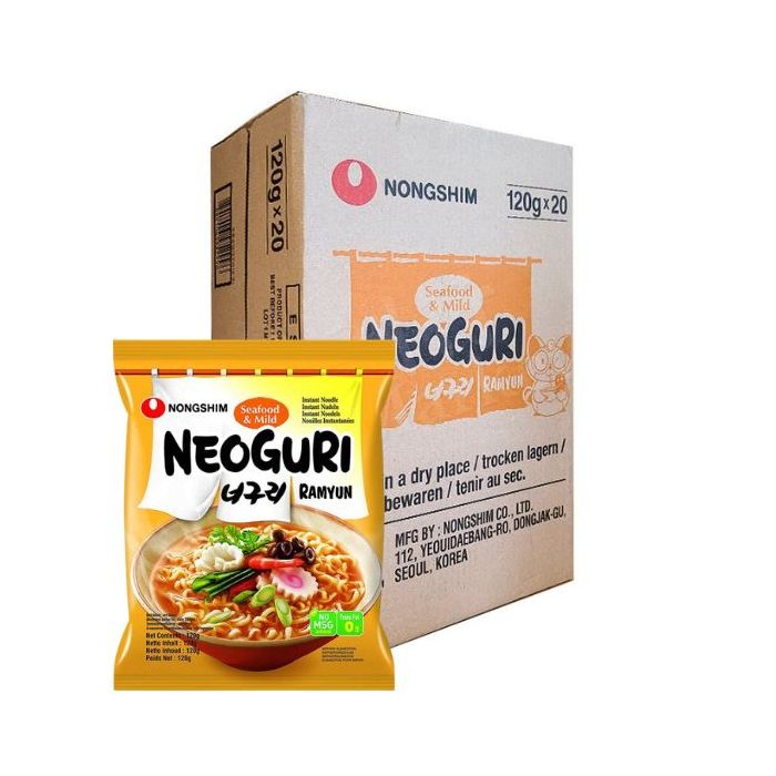 [CASE] NONGSHIM  Neoguri Seafood Ramyun Noodle (Mild) 120g (x20Pkts) 