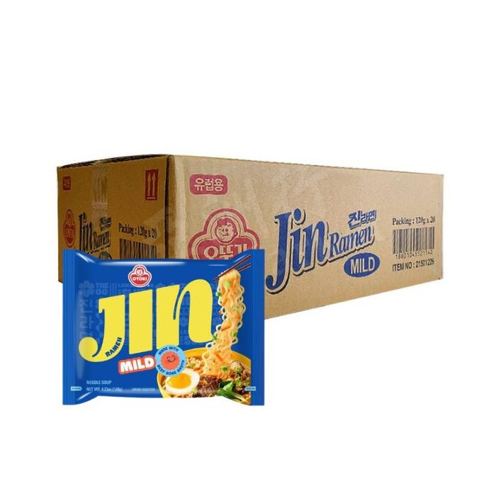 [CASE] OTTOGI - Jin Ramen Noodles (Mild) 120g (x20Pkts) 