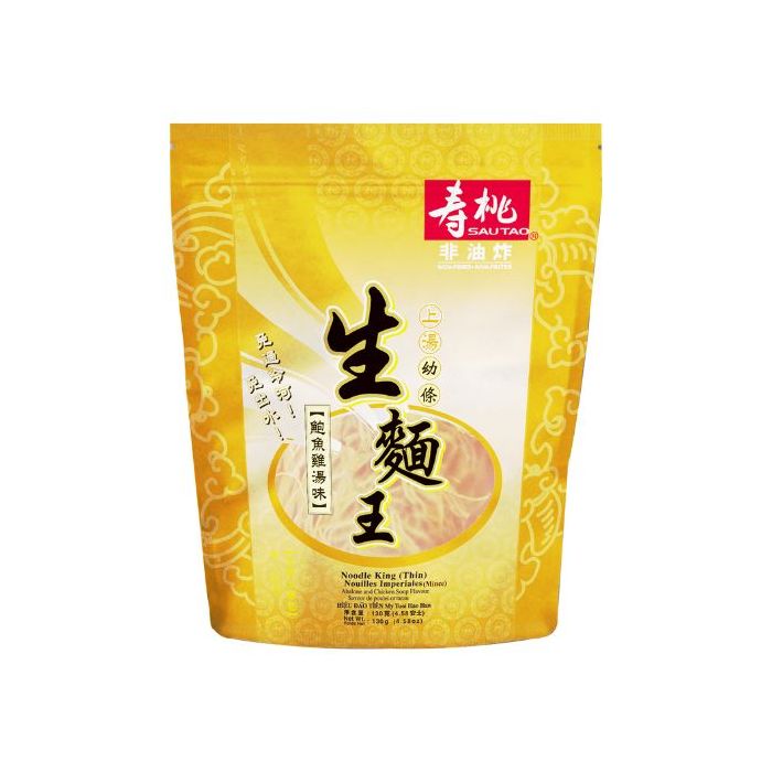 Sau Tao Noodle King Thin Abalone and Chicken Soup Flavour 130g 生面皇鮑魚雞湯