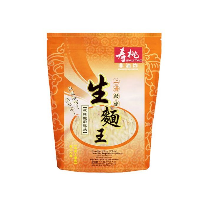 Sau Tao Noodle King Thin Lobster Soup Flavour 130g 生面皇龍蝦包裝面