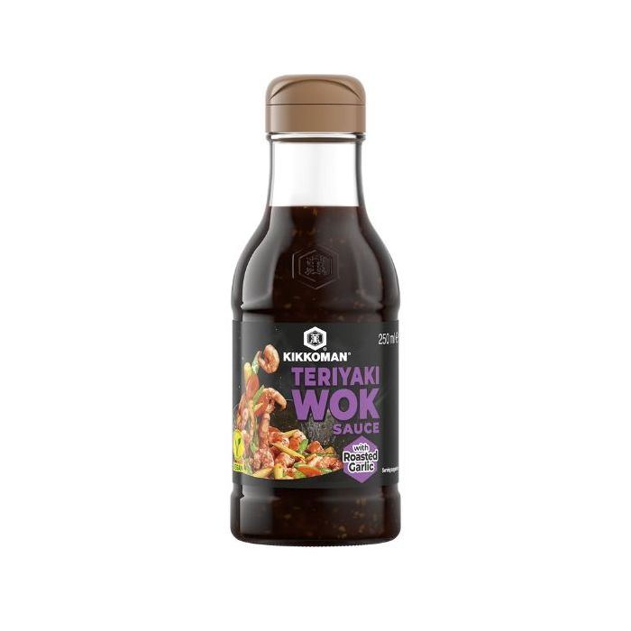 Kikkoman Teriyaki Wok Sauce with Roasted Garlic 250ml 