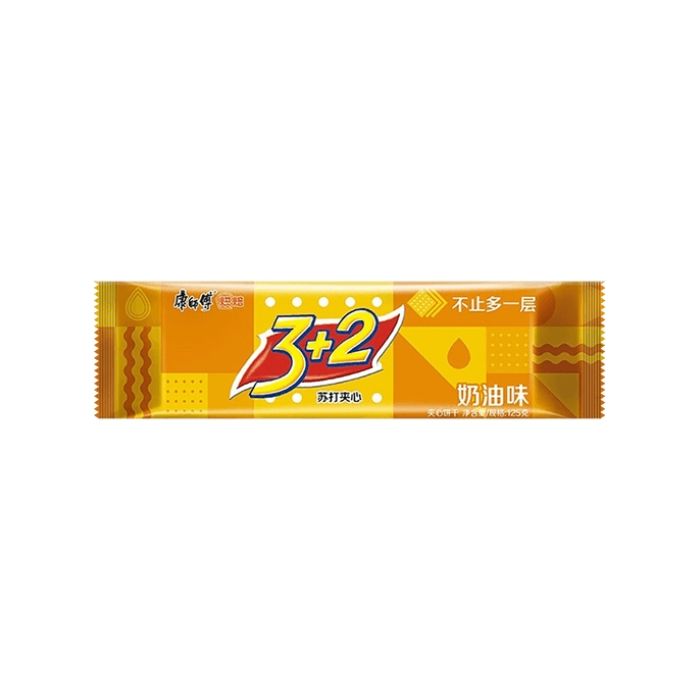 KSF 3+2 Soda Biscuits Butter Cream 125g 康師傅蘇打夾心香濃奶油
