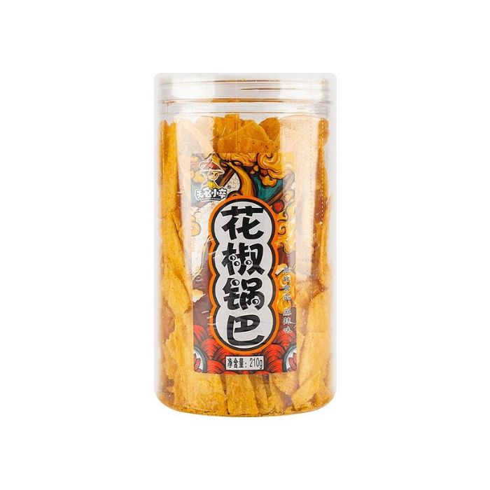WuMingXiaoZu Corn Snack with Szechuan Pepper Spicy Hot Flavour 210g 花椒锅巴 麻辣味