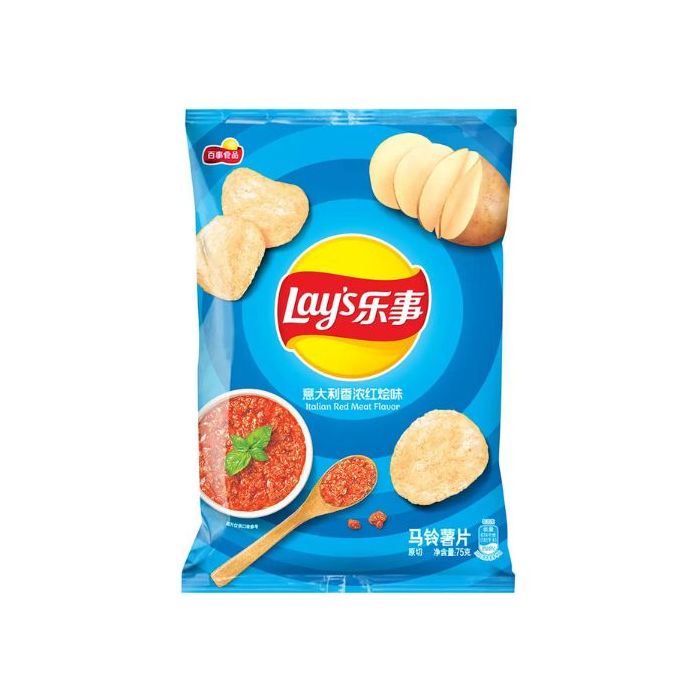 Lay's Potato Chips Italian Red Meat Flavour 70g 樂事薯片-意大利香濃紅燴味 