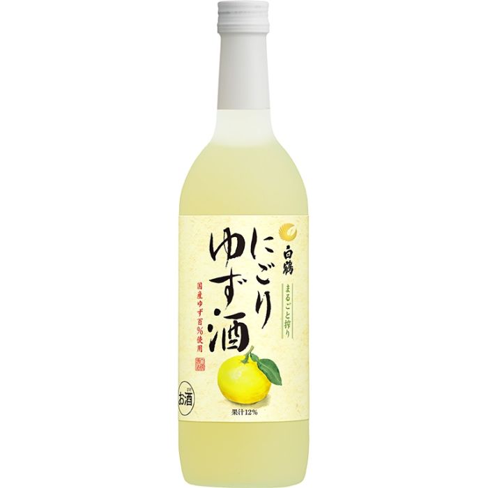 HAKUTSURU Nigori Yuzu Sake 700ml 白鶴 柚子清酒
