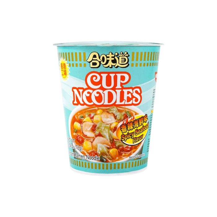 NISSIN Spicy Seafood Flavor Cup Noodles 73g  合味道香辣海鮮 杯