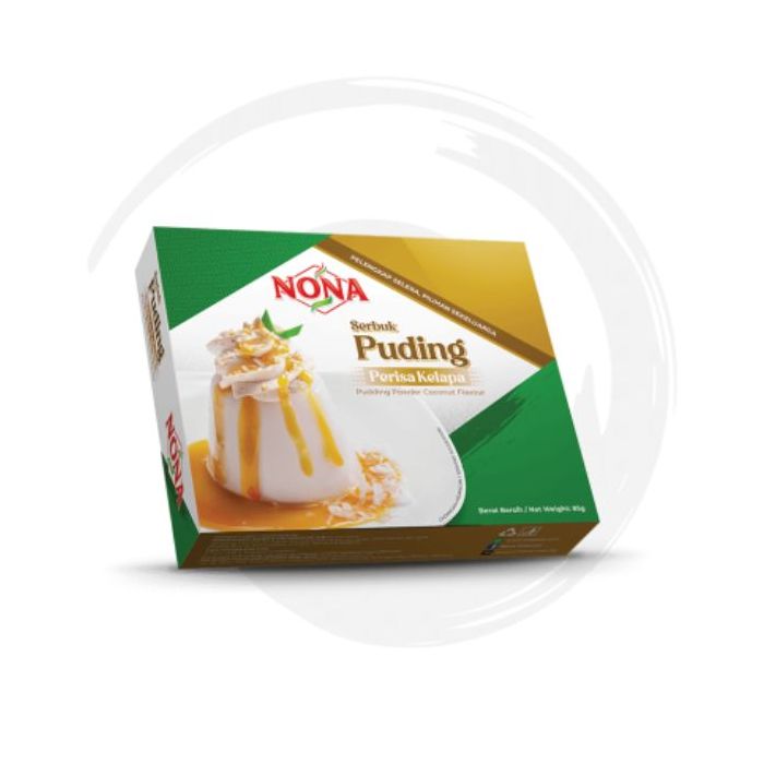NONA  Serbuk Puding Perisa Kelapa Pudding Powder Coconut Flavour 85g 