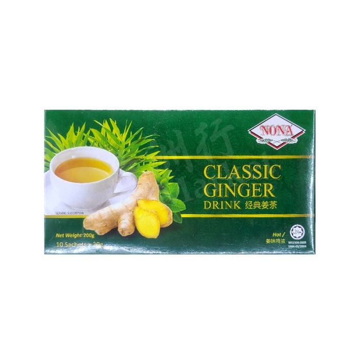 NONA  Classic Ginger Drink (Minuman Halia Klasik) (20g x10 bags) 200g 馬來薑茶