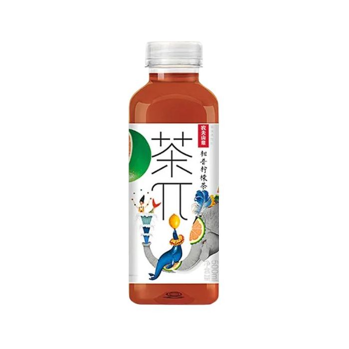NONGFUSPRING Lemon Orange Pu Erh Tea Drink 500ml 農夫山泉茶π柑普檸檬茶
