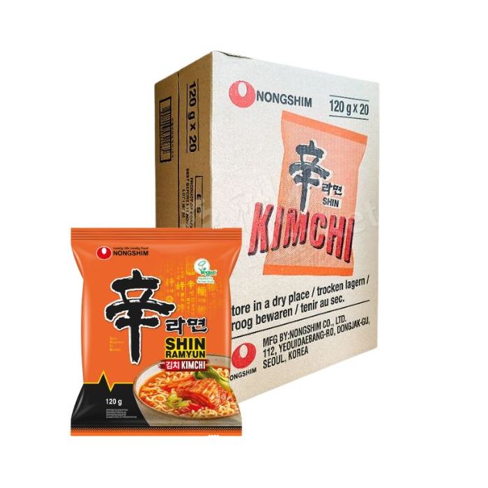 NONGSHIM Shin Kimchi Ramen Noodle 120g (x20 Pkts) [CASE] 