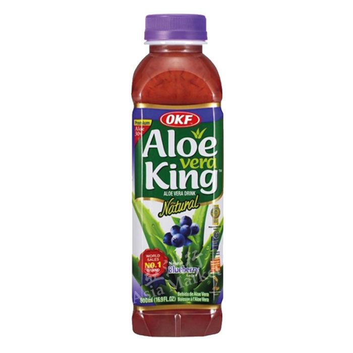 OKF  Aloe Vera King Drink Blueberry 500ml 韓國藍莓味蘆薈汁
