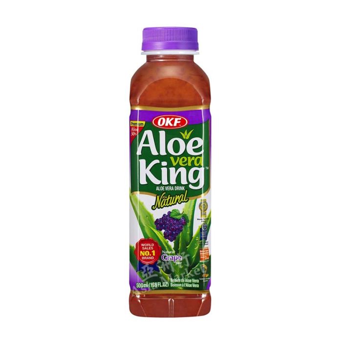 OKF  Aloe Vera King Drink Grape 500ml 韓國葡萄蘆薈汁