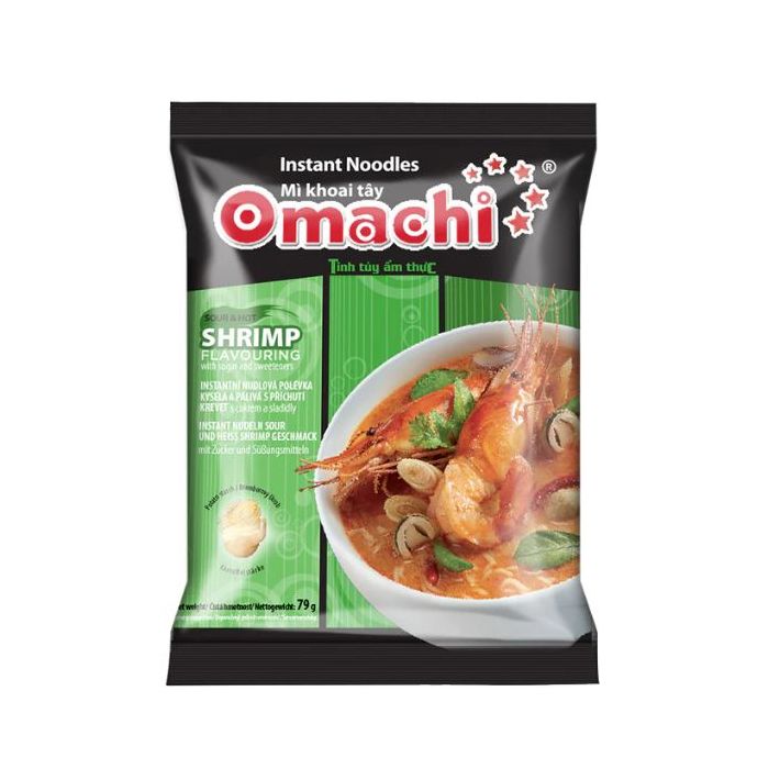OMACHI Instant Potato Noodle Hot Sour Shrimp Flavour 79g 