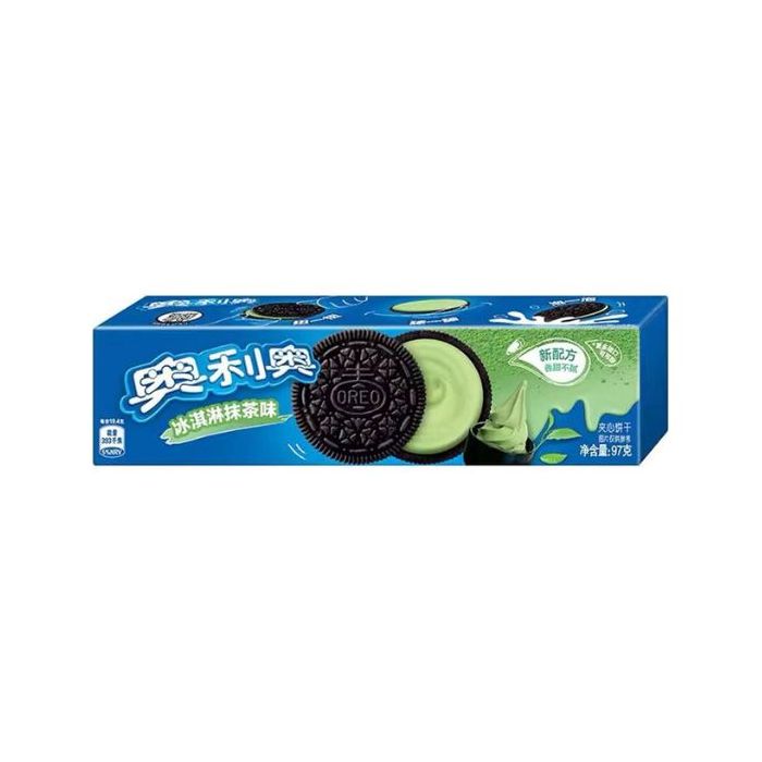 Oreo Sandwich Biscuit Green Tea Matcha Ice Cream Flavour 97g