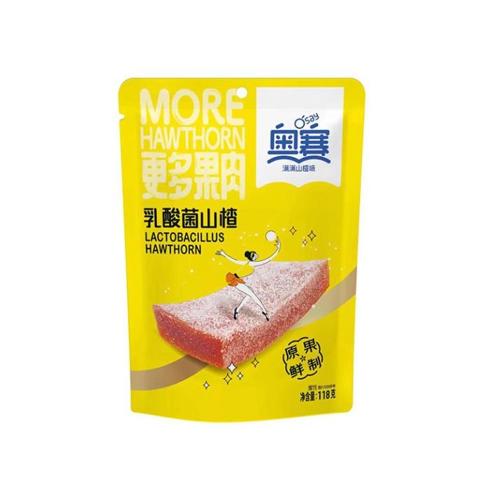 Osay Lactobacillus Hawthorn Strip 118g 奧賽乳酸菌山楂