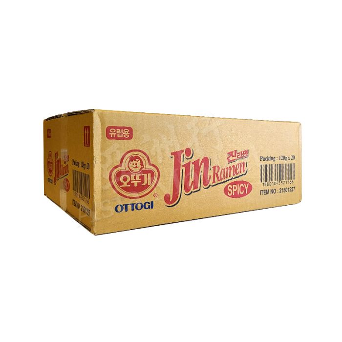 [CASE] OTTOGI 韩国 - JIN 劲拉面(辛辣) 120g (x20Pkts)
