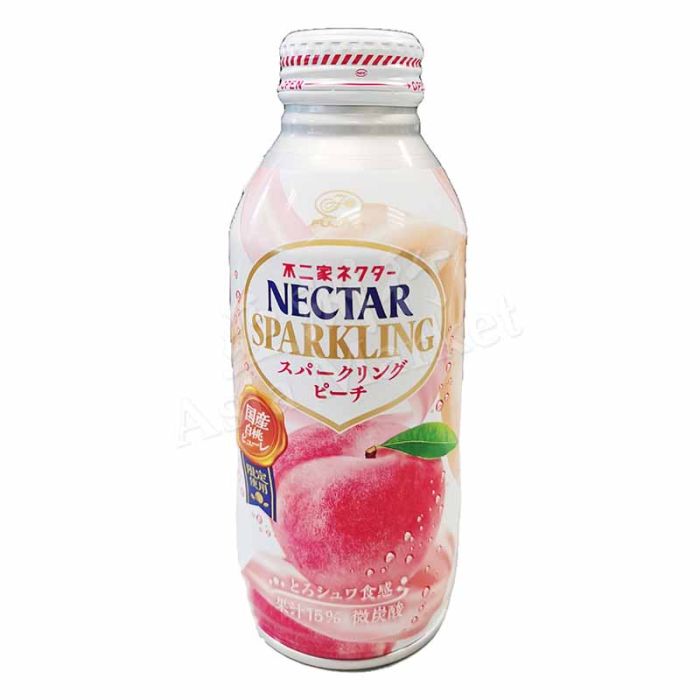 FUJIYA Nectar Sparkling Peach Juice 380ml 不二家白桃汁飲料