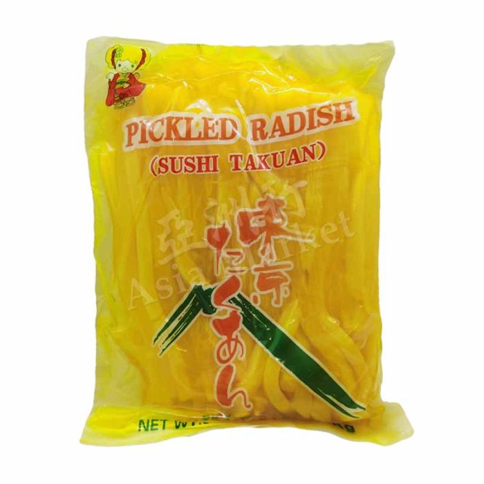 TAKUAN  Sushi Pickled Radish Strips 1kg                                                                            大包 切條壽司蘿蔔
