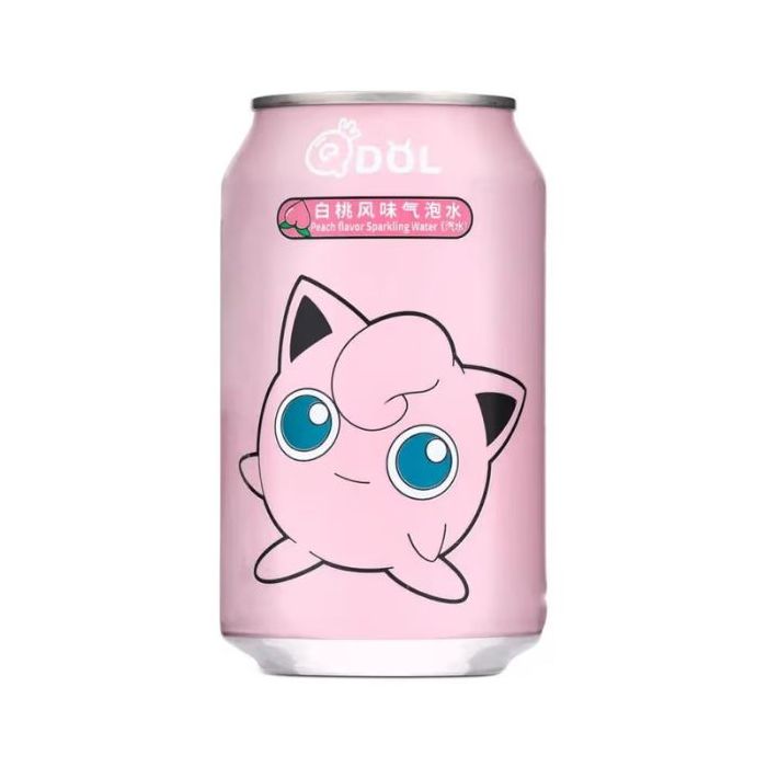 QDOL Pokemon White Peach Flavor Sparkling Water 330ml 白桃风味氣泡水 