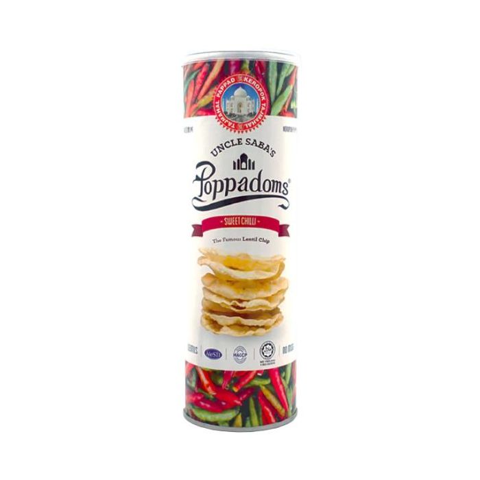 UNCLE SABA'S Poppadoms Sweet Chilli Flavour 70g  