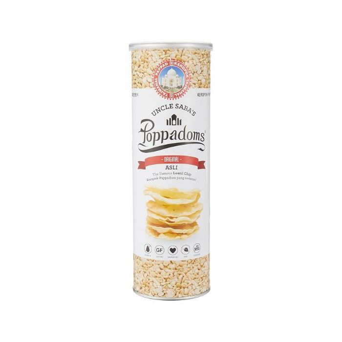 UNCLE SABA'S Poppadoms Original Flavour 70g 