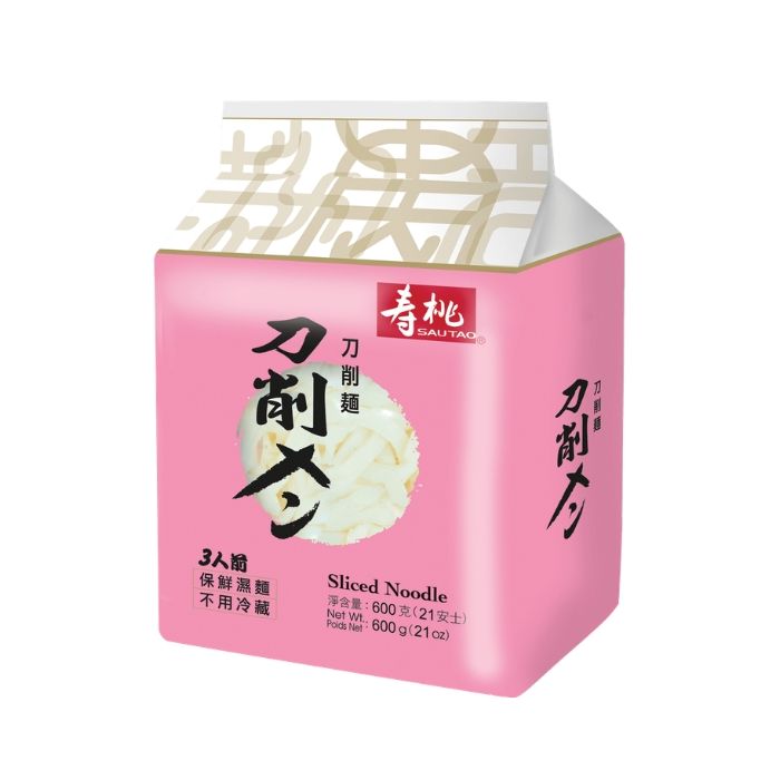 SAUTAO Sliced Noodle 600g 寿桃刀削面
