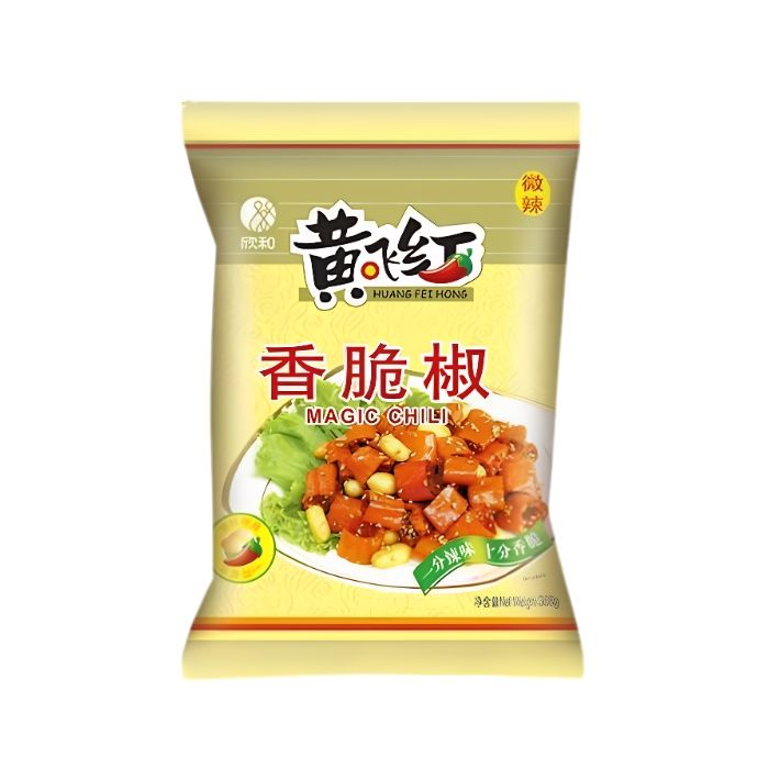 HuangFeiHong Magic Chilli and Peanuts 65g 黄飞红香脆椒