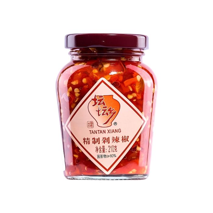 TANTAN XIANG  Chopped Red Chilli Jar  210g  壇壇鄉精致剁辣椒