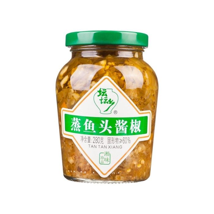 TANTAN XIANG Chopped Green Chilli for Steamed Fish 280g  坛坛乡蒸鱼头酱椒