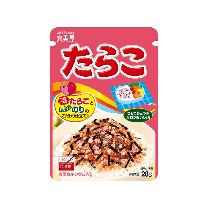 Marumiya Tarako Furikake Rice Seasoning with Cod Roe 25g 明太子拌饭素