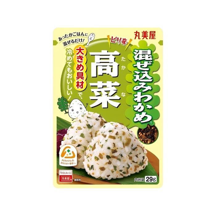 Marumiya Mazekomi Wakame Wakana Furikake Rice Seasoning 29g 丸美屋若菜海苔香松拌饭素