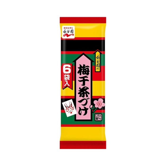 Furikake Umeboshi Chazuke (Seasoning for Rice Soup with Pickled Plum) 6.5g x 6 packs 永谷园梅干茶渍拌饭素