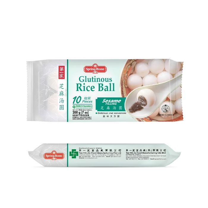 FROZEN SPRING HOME Glutinous Rice Ball Sesame FIlling 200g (10pcs)