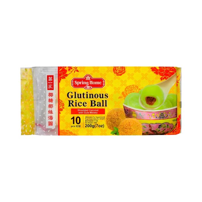 [FROZEN] Spring Home Glutinous Rice Ball Shredded Coconut with Guala Melaka 200g 第一家椰丝马六甲椰糖汤圆